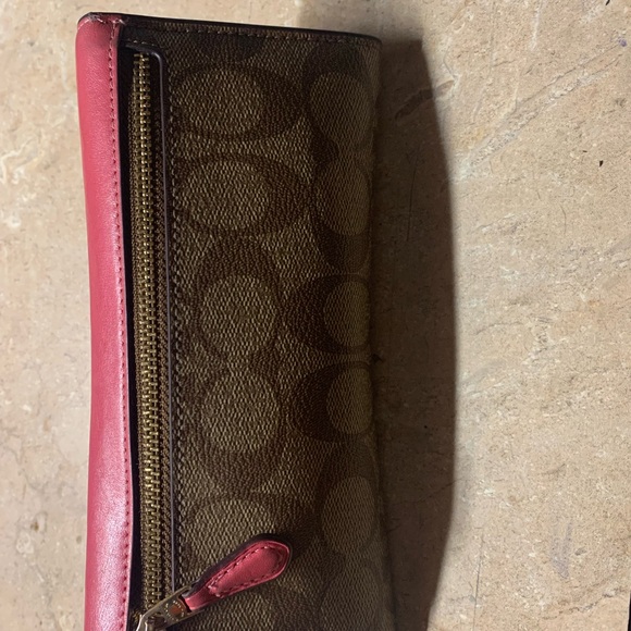 Coach large tote with matching wallet. - Picture 3 of 8